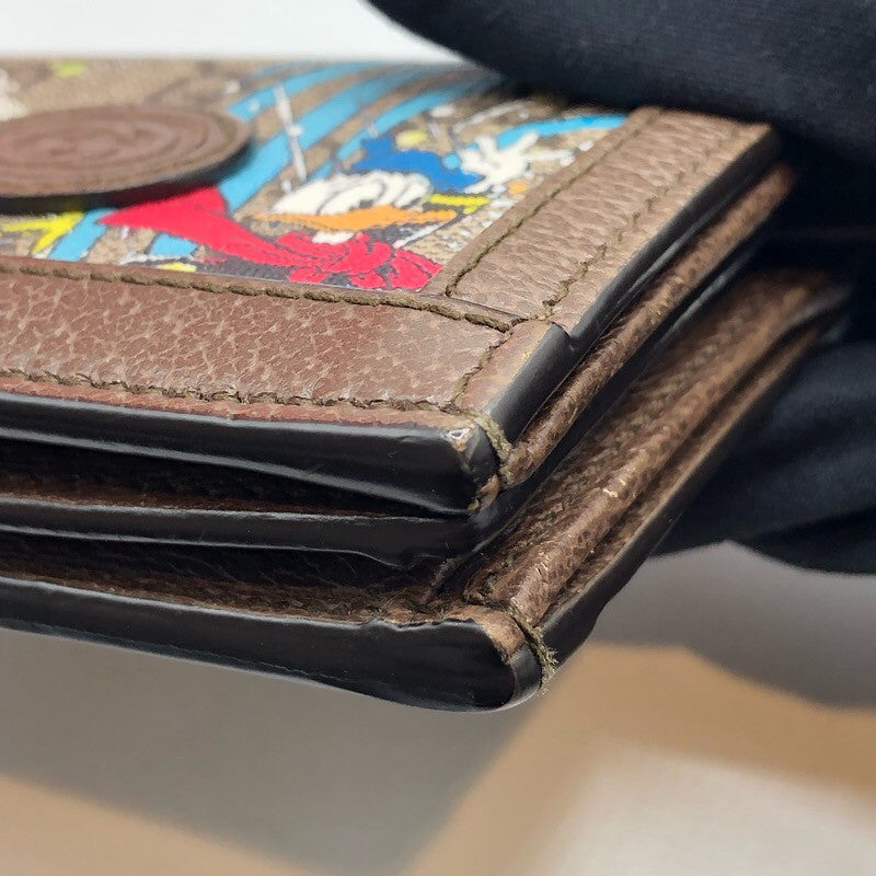 グッチ GUCCI ディズニーコラボ コンパクトウォレット 648121 GGスプリーム ユニセックス 二つ折り財布