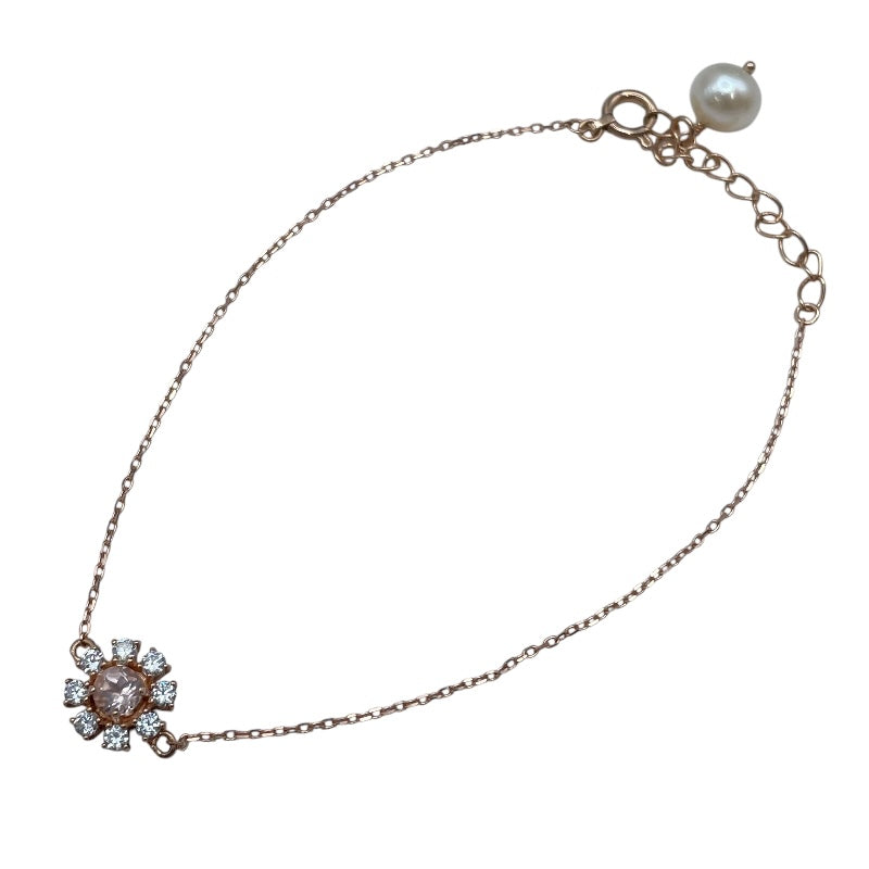 サマンサティアラ Samantha Tiara K10 マルチストーンブレス ピンクゴールド K10 ジュエリー