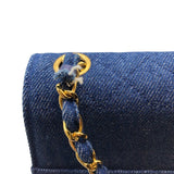 シャネル CHANEL 台形デニムチェーンショルダー デニム レディース ショルダーバッグ