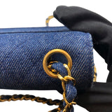 シャネル CHANEL 台形デニムチェーンショルダー デニム レディース ショルダーバッグ