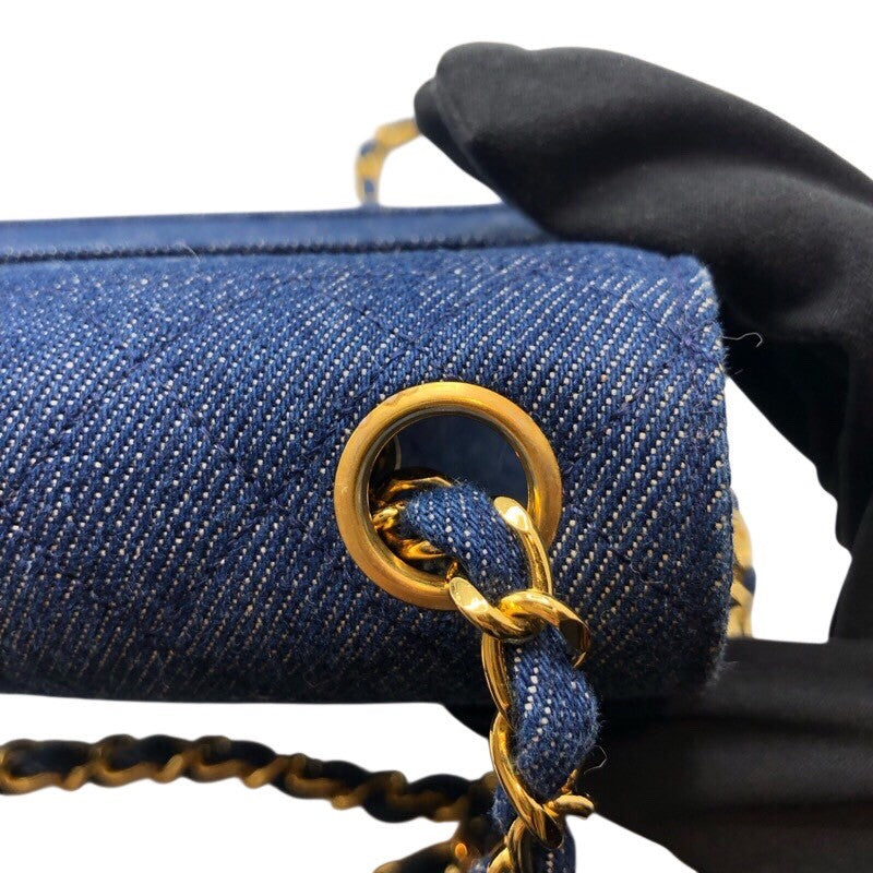 シャネル CHANEL 台形デニムチェーンショルダー デニム レディース ショルダーバッグ