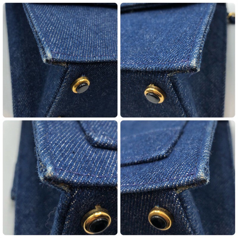 シャネル CHANEL 台形デニムチェーンショルダー デニム レディース ショルダーバッグ