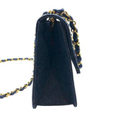 シャネル CHANEL 台形デニムチェーンショルダー デニム レディース ショルダーバッグ