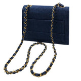シャネル CHANEL 台形デニムチェーンショルダー デニム レディース ショルダーバッグ