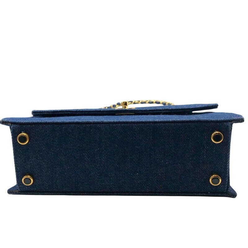 シャネル CHANEL 台形デニムチェーンショルダー デニム レディース ショルダーバッグ