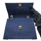 シャネル CHANEL 台形デニムチェーンショルダー デニム レディース ショルダーバッグ