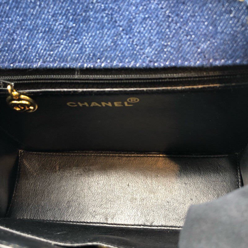 シャネル CHANEL 台形デニムチェーンショルダー デニム レディース ショルダーバッグ