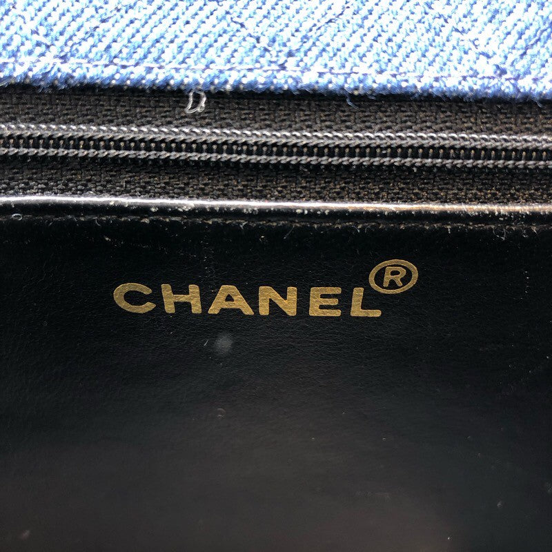 シャネル CHANEL 台形デニムチェーンショルダー デニム レディース ショルダーバッグ