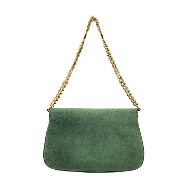 グッチ GUCCI ブロンディ2WAYショルダーバッグ 699268 グリーン スエード レディース ショルダーバッグ