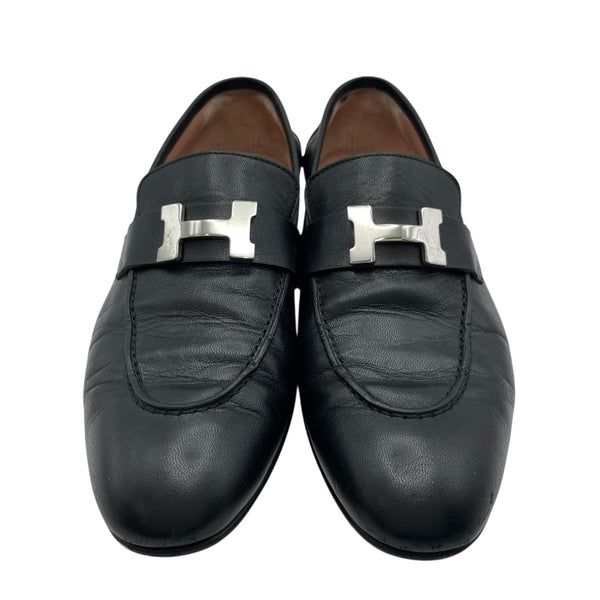 エルメス HERMES モカシンパリローファー H201199Z ブラック レディース ローファー