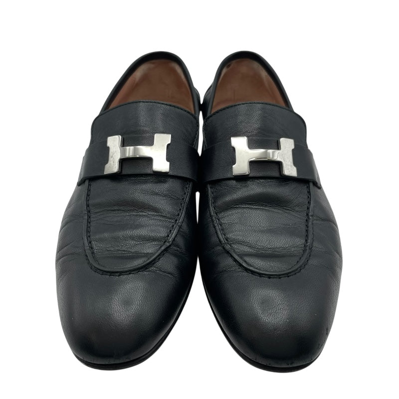 エルメス HERMES モカシンパリローファー H201199Z ブラック レディース ローファー