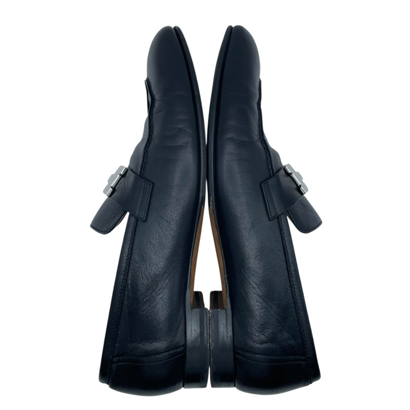 エルメス HERMES モカシンパリローファー H201199Z ブラック レディース ローファー