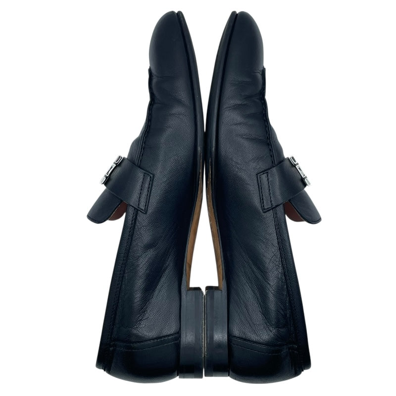 エルメス HERMES モカシンパリローファー H201199Z ブラック レディース ローファー