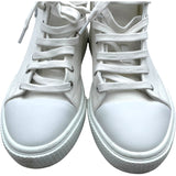 エルメス HERMES イリコワッペンハイカットスニーカー ホワイト キャンバス レディース スニーカー