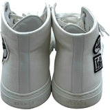 エルメス HERMES イリコワッペンハイカットスニーカー ホワイト キャンバス レディース スニーカー