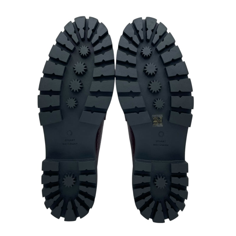STUART WEITZMAN パテントレザーローファー SF608 ボルドー レディース ローファー