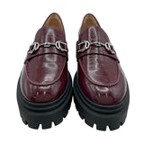 STUART WEITZMAN パテントレザーローファー SF608 ボルドー レディース ローファー