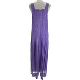 イッセイ ミヤケ ISSEY MIYAKE PLEATS PLEASE ISSEI プリーツサロペットパンツ P31JI395 パープル ポリエステル レディース サロペット