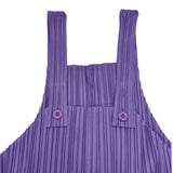 イッセイ ミヤケ ISSEY MIYAKE PLEATS PLEASE ISSEI プリーツサロペットパンツ P31JI395 パープル ポリエステル レディース サロペット
