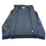 エルメス HERMES ホースプリント ジップアップパーカー ネイビー コットン メンズ パーカー