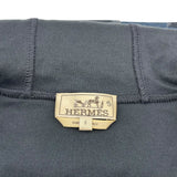 エルメス HERMES ホースプリント ジップアップパーカー ネイビー コットン メンズ パーカー