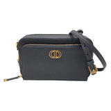 クリスチャン・ディオール Christian Dior カロ　ダブルポーチ ショルダーバッグ S7431UBAE ブラック カーフ レディース ショルダーバッグ