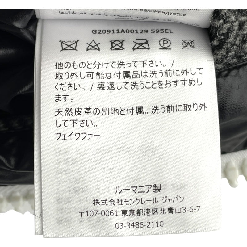 モンクレール MONCLER ROBERT ダウンジャケット G20911A00129 グレー ウール メンズ ダウンジャケット