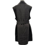 theory luxe カシミヤ混ジレコート 5302130 ブラウン ウール レディース その他アウター