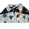 ロエベ LOEWE × Paulas Ibiza 総柄半袖シャツ S2299571P0 ブルー ポリエステル レディース 半袖シャツ
