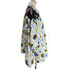 ロエベ LOEWE × Paulas Ibiza 総柄半袖シャツ S2299571P0 ブルー ポリエステル レディース 半袖シャツ