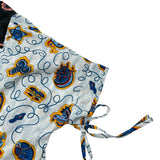 ロエベ LOEWE × Paulas Ibiza 総柄半袖シャツ S2299571P0 ブルー ポリエステル レディース 半袖シャツ