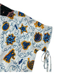 ロエベ LOEWE × Paulas Ibiza 総柄半袖シャツ S2299571P0 ブルー ポリエステル レディース 半袖シャツ