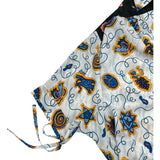 ロエベ LOEWE × Paulas Ibiza 総柄半袖シャツ S2299571P0 ブルー ポリエステル レディース 半袖シャツ