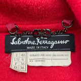 サルヴァトーレ・フェラガモ Salvatore Ferragamo ダッフルコート レッド ウール レディース ダッフルコート