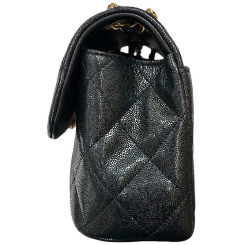 シャネル CHANEL ミニマトラッセショルダーバッグ ブラック ゴールド金具 メタリック/ソフトキャビア レディース ショルダーバッグ シャネル CHANEL ミニマトラッセショルダーバッグ ブラック ゴールド
