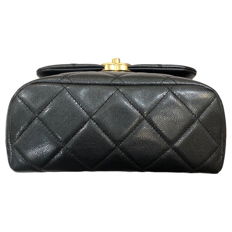 シャネル CHANEL ミニマトラッセショルダーバッグ ブラック ゴールド金具 メタリック/ソフトキャビア レディース ショルダーバッグ シャネル CHANEL ミニマトラッセショルダーバッグ ブラック ゴールド