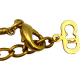 クリスチャン・ディオール Christian Dior ロゴネックレス ゴールド メタル レディース ネックレス