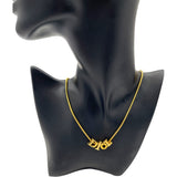 クリスチャン・ディオール Christian Dior ロゴネックレス ゴールド メタル レディース ネックレス