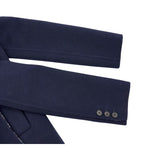 クリスチャン・ディオール Christian Dior オブリーク総柄ダブルフェイスピーコート 110C08A1375 ネイビー ウール レディース ピーコート