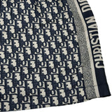 クリスチャン・ディオール Christian Dior オブリーク総柄シルクショートパンツ 121P20A6608 ネイビー シルク レディース ショートパンツ