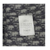 クリスチャン・ディオール Christian Dior オブリーク総柄ダブルフェイスベルテッドコート 11oM36A1375 ライトグレー ウール レディース ノーカラージャケット