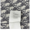 クリスチャン・ディオール Christian Dior オブリーク総柄ダブルフェイスベルテッドコート 11oM36A1375 ライトグレー ウール レディース ノーカラージャケット