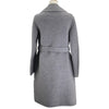クリスチャン・ディオール Christian Dior オブリーク総柄ダブルフェイスベルテッドコート 11oM36A1375 ライトグレー ウール レディース ノーカラージャケット