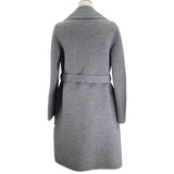 クリスチャン・ディオール Christian Dior オブリーク総柄ダブルフェイスベルテッドコート 11oM36A1375 ライトグレー ウール レディース ノーカラージャケット