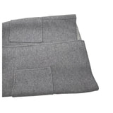 クリスチャン・ディオール Christian Dior オブリーク総柄ダブルフェイスベルテッドコート 11oM36A1375 ライトグレー ウール レディース ノーカラージャケット