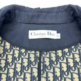 クリスチャン・ディオール Christian Dior オブリーク総柄トレンチコート 847M84A3722 ブラック コットン レディース トレンチコート