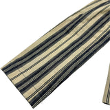 クリスチャン・ディオール Christian Dior BEE刺繍ストライプダブルブレストブルゾン 027C17A3970 ベージュ/ネイビー リネン ユニセックス ブルゾン