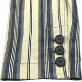 クリスチャン・ディオール Christian Dior BEE刺繍ストライプダブルブレストブルゾン 027C17A3970 ベージュ/ネイビー リネン ユニセックス ブルゾン