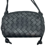 ボッテガ・ヴェネタ BOTTEGA VENETA ミニループカメラバッグ 723547 ブラック ゴールド金具 レザー レディース ショルダーバッグ