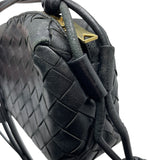 ボッテガ・ヴェネタ BOTTEGA VENETA ミニループカメラバッグ 723547 ブラック ゴールド金具 レザー レディース ショルダーバッグ